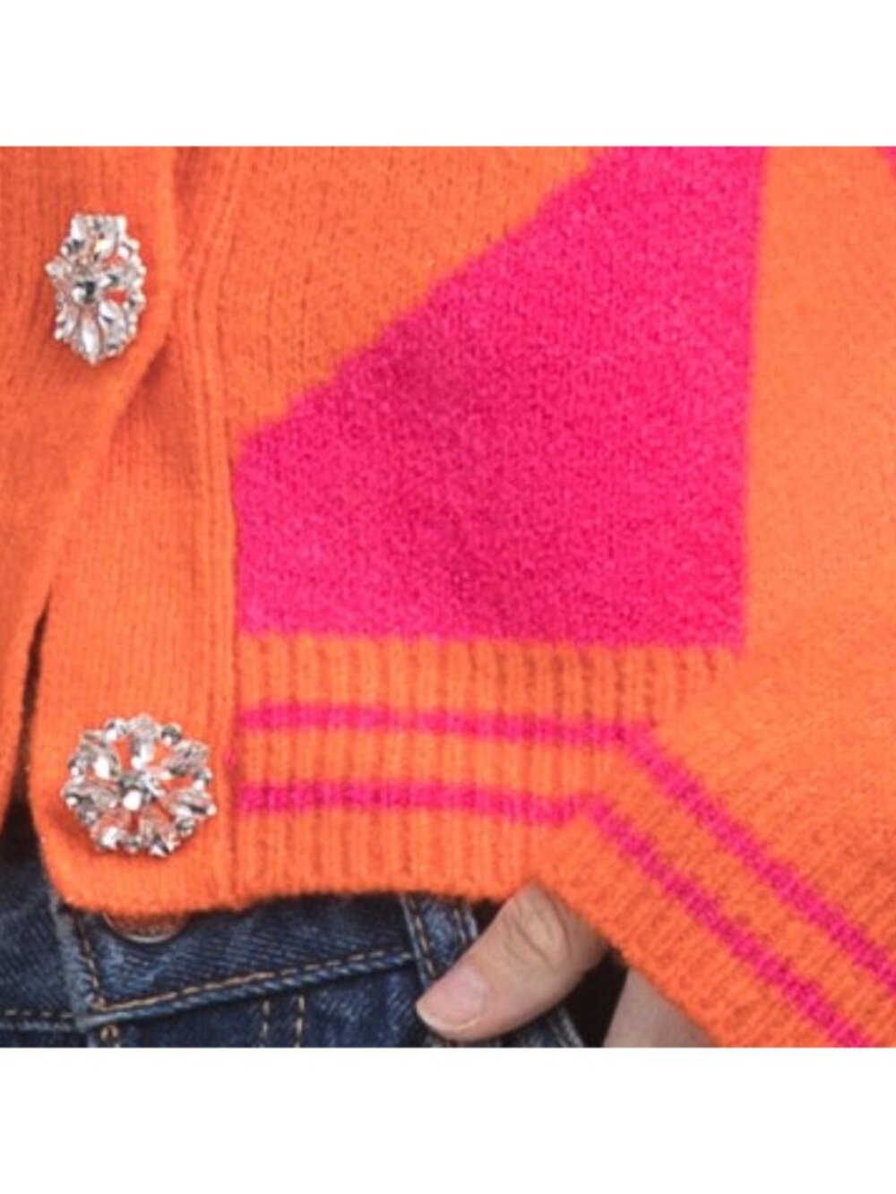 FLAT WHITE Jewel Cardigan - Picture 3 of 3